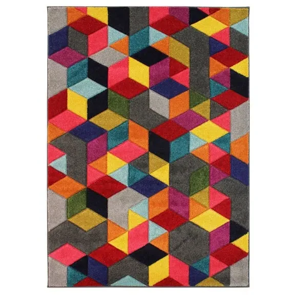 Geometric Rug - Multicoloured