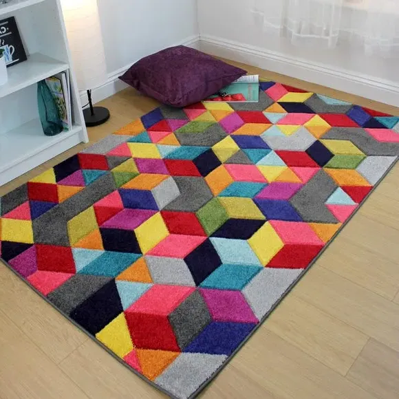 Geometric Rug - Multicoloured image