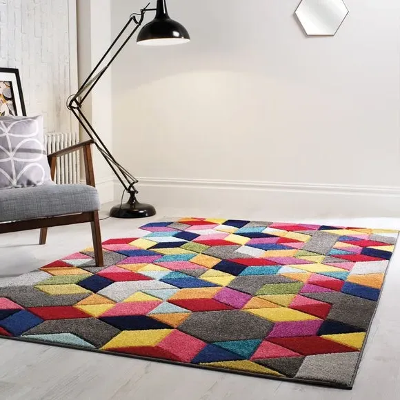 Geometric Rug - Multicoloured