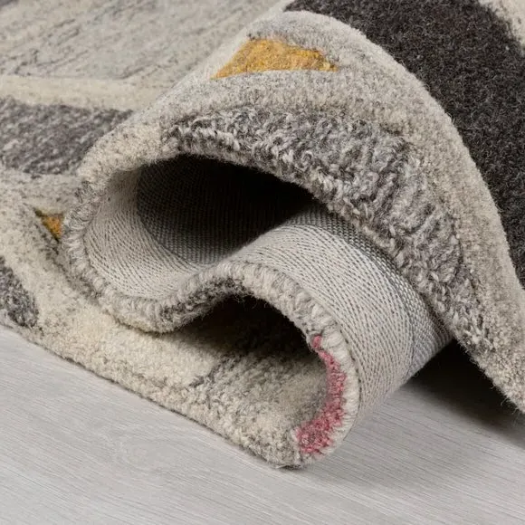Geometric Rug - River Grey