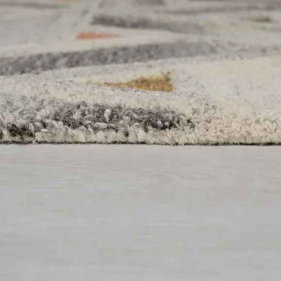Geometric Rug - River Grey