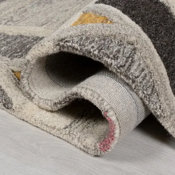 Geometric Rug - River Grey