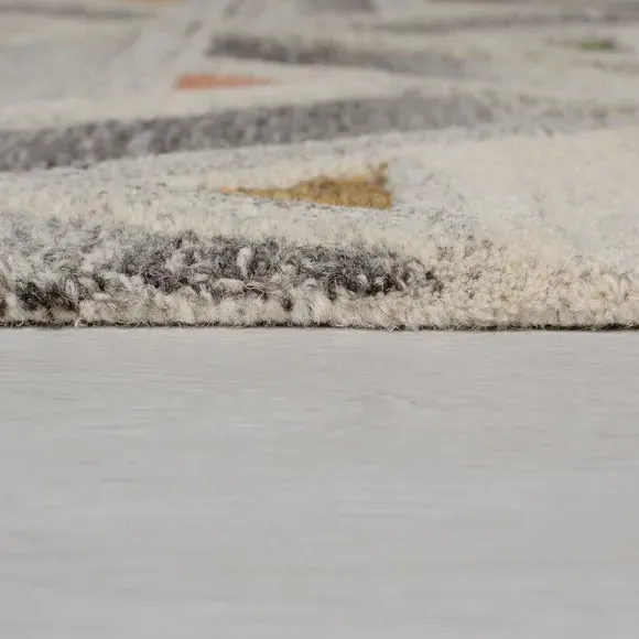 Geometric Rug - River Grey
