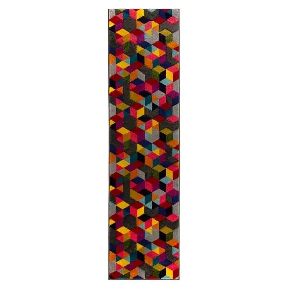 Geometric Runner Rug - Multicolor