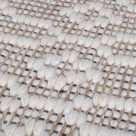 Global Design Rug with High-Low Pattern - Natural