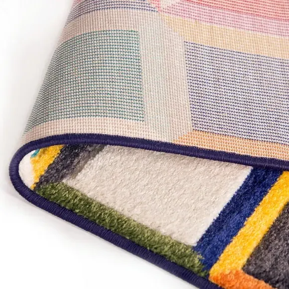 Hand-Carved Rug - Multicoloured, Polypropylene