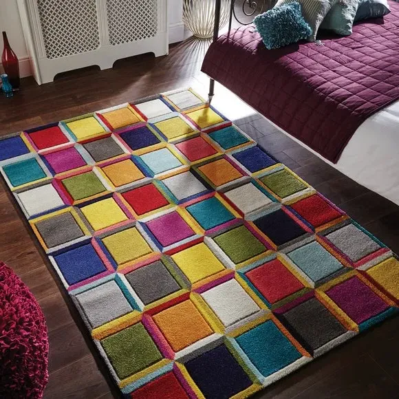 Hand-Carved Rug - Multicoloured, Polypropylene image