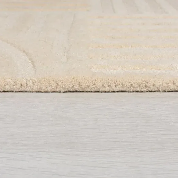 Hand-Crafted Rug - Natural, Wool