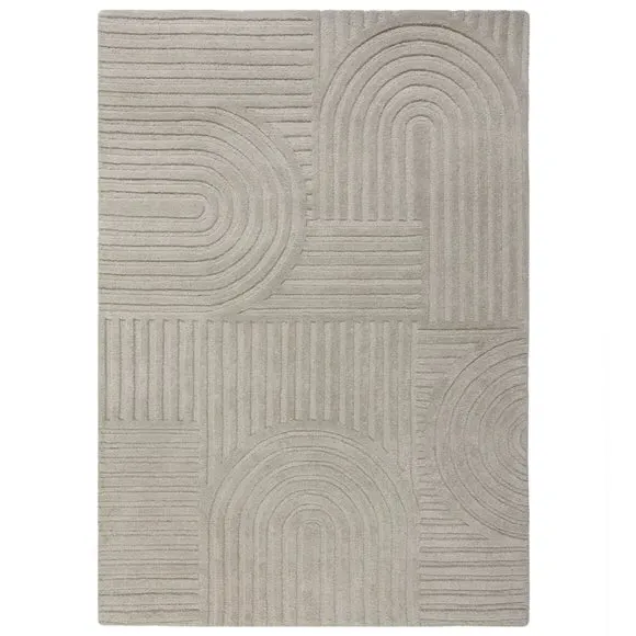 Hand-Crafted Rug - Natural, Wool