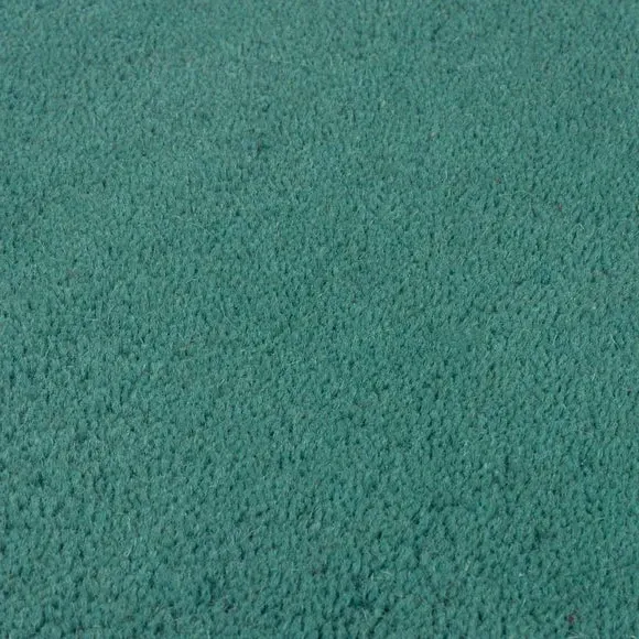 Scalloped Runner Rug - Aqua, Wool