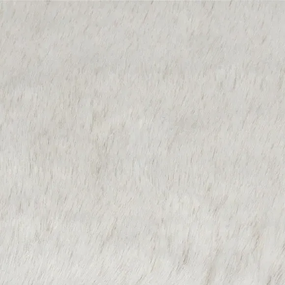 Shaggy Faux Fur Rug - Cream, Polyester
