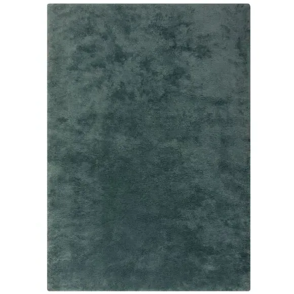 Shaggy Faux Fur Rug Machine Washable - Blue