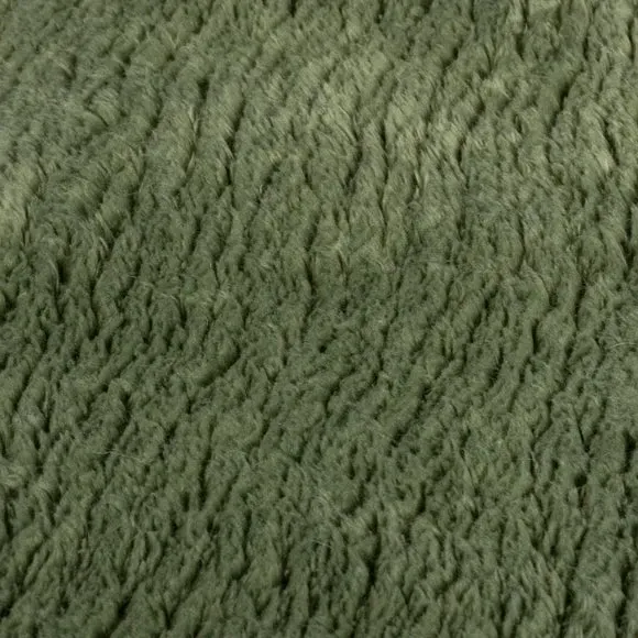 Shaggy Faux Fur Rug Machine Washable - Green