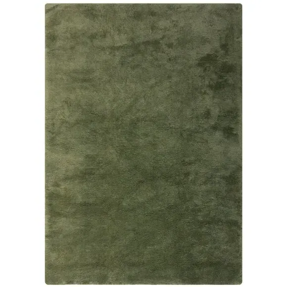 Shaggy Faux Fur Rug Machine Washable - Green