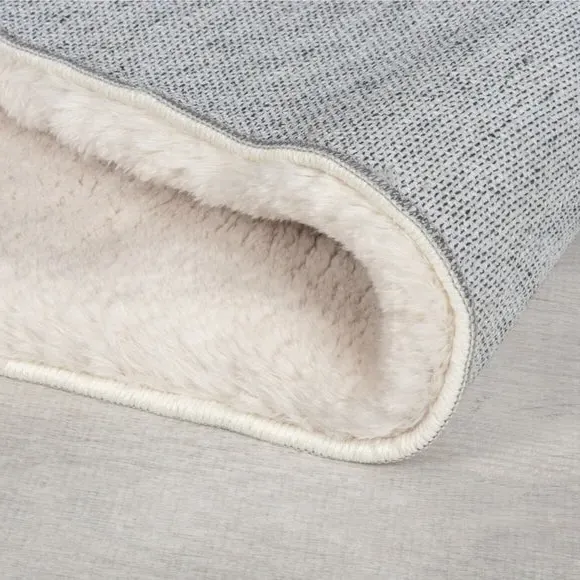 Shaggy Faux Fur Rug Machine Washable - Ivory