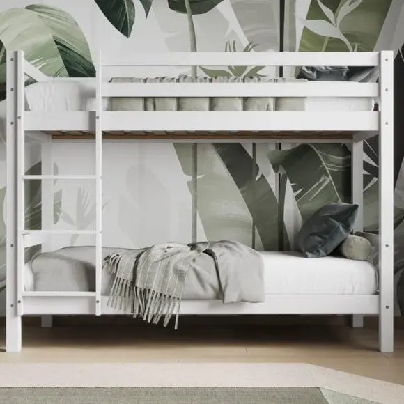 Shorty Bunk Bed Frame - White, Solid Wood