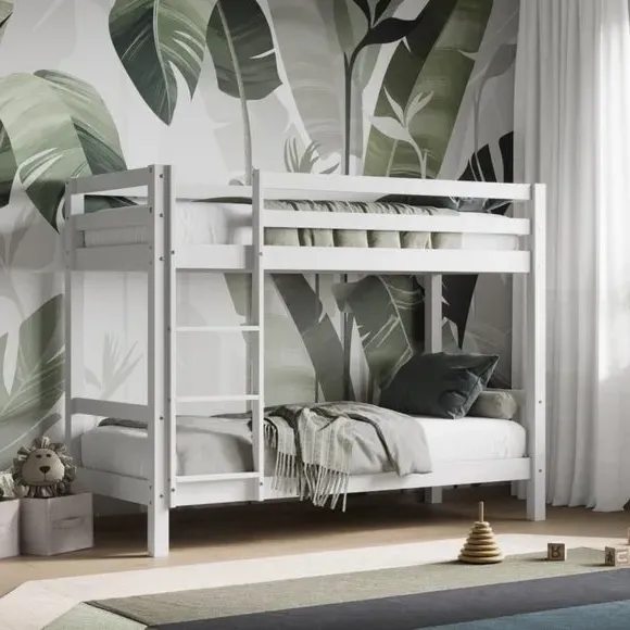 Shorty Bunk Bed Frame - White, Solid Wood image