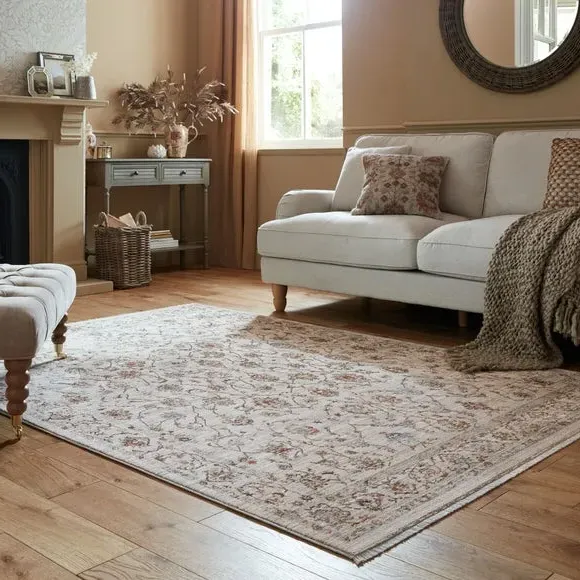 Traditional Rug with Vintage Design - Natural image