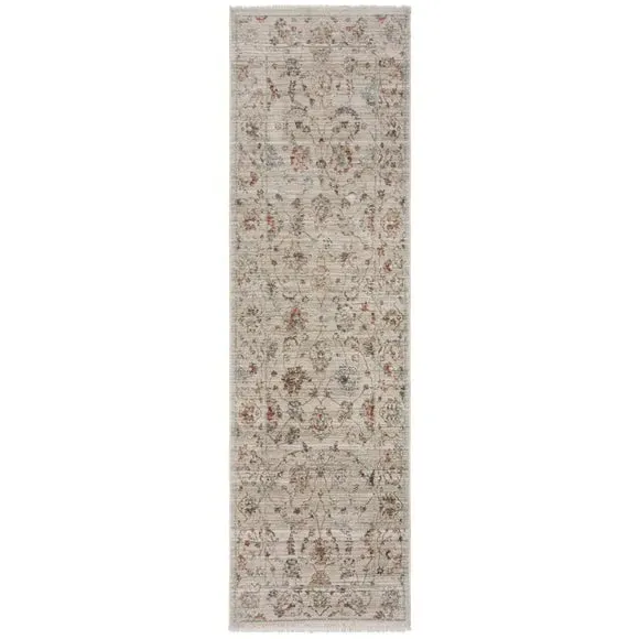 Traditional Runner Rug - Natural, Polyester
