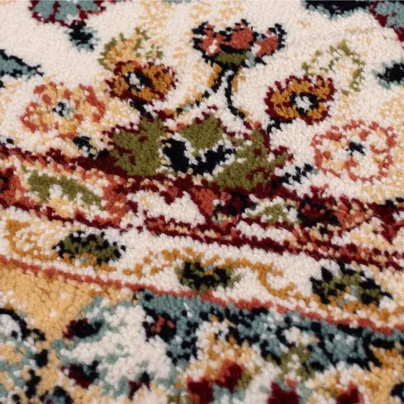 Vintage Patterned Runner - Natural, Polypropylene