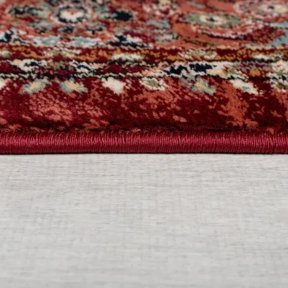 Vintage Patterned Runner - Red, Polypropylene