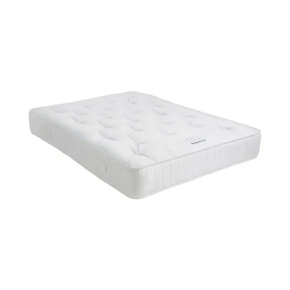 1000 Pocket Divan Set with Storage - Grey, Faux Linen