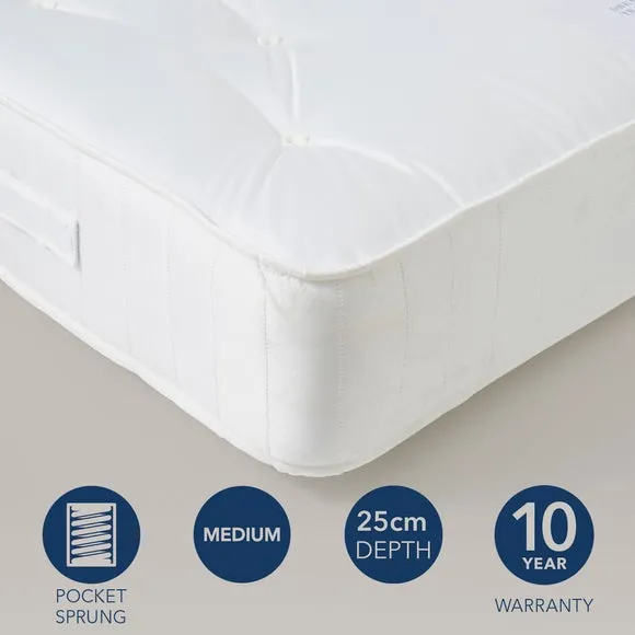 1000 Pocket Divan Set with Storage - Grey, Faux Linen
