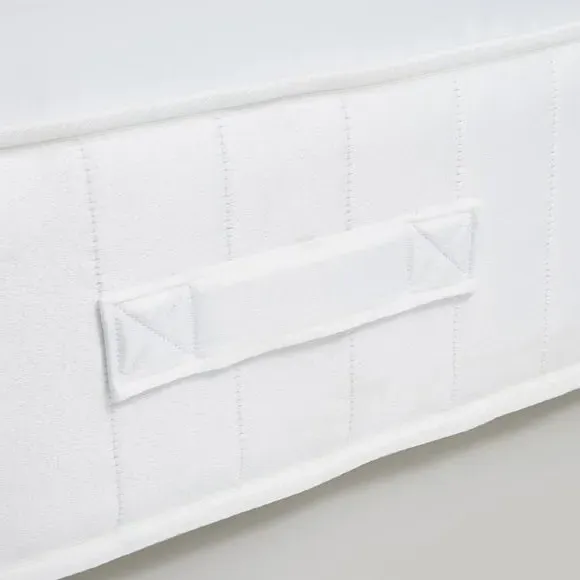 1000 Pocket Divan Set with Storage - Grey, Faux Linen