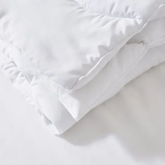 10.5 Tog Duvet Washable - White, Microfibre