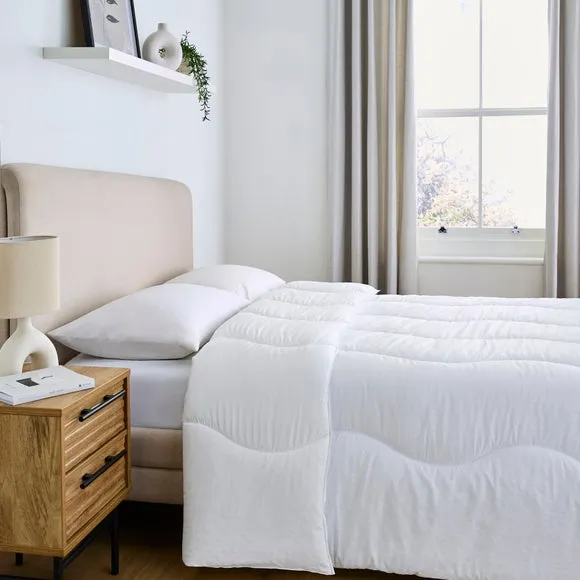 10.5 Tog Duvet with Hollowfibre - White