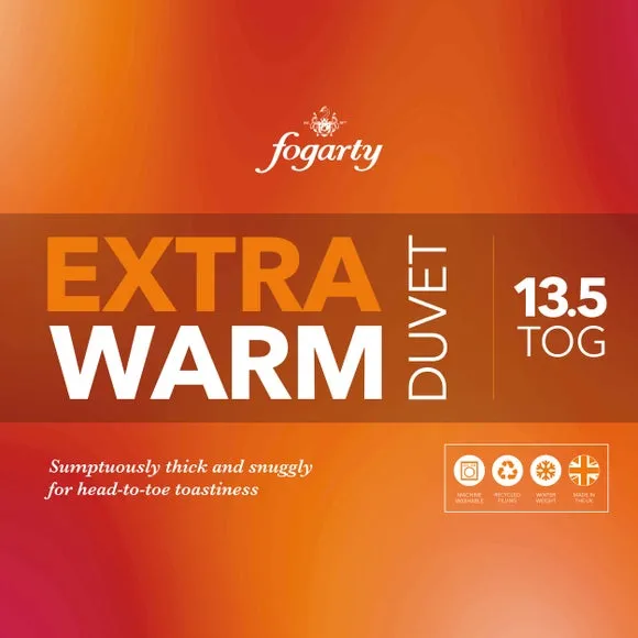 13.5 Tog Winter Duvet - White, Microfibre