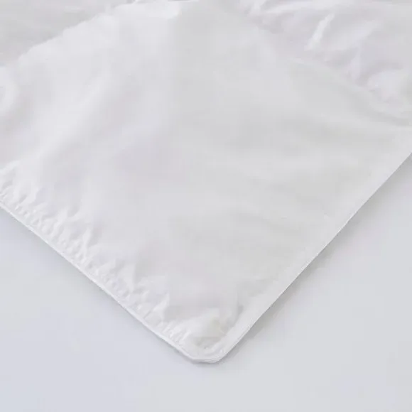 13.5 Tog Winter Duvet with Down Fill - White, Cotton
