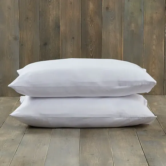 2-Pack Pillow Protectors Eucalyptus Scented - White