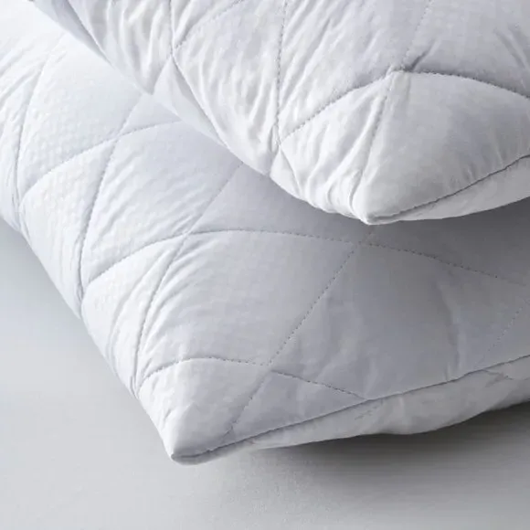 2-Pack Pillow Protectors - White, Polyester