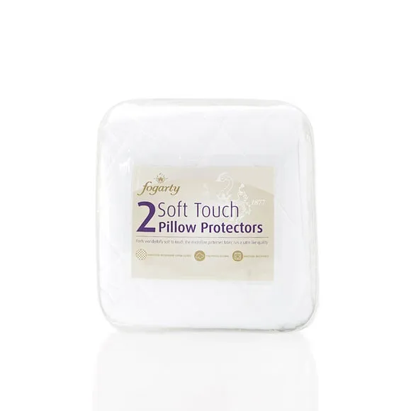 2-Pack Pillow Protectors - White, Polyester