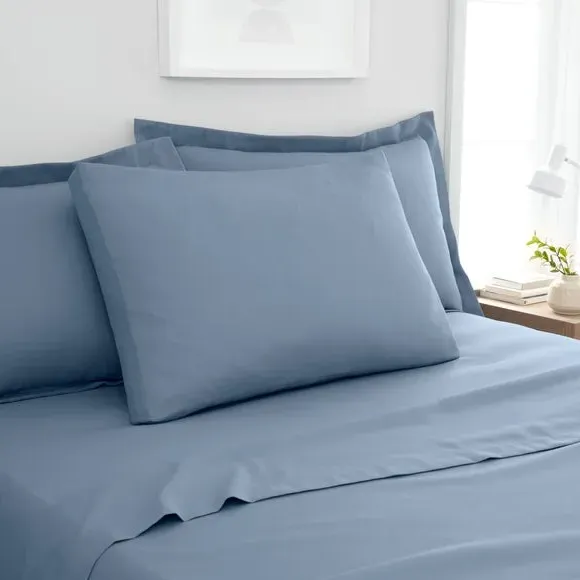Box Pillowcase - Ashley Blue, Polyester image