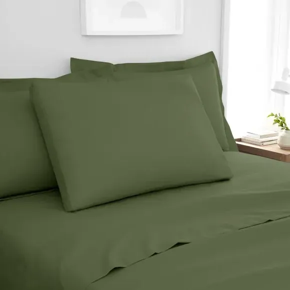 Box Pillowcase - Olive, Polyester