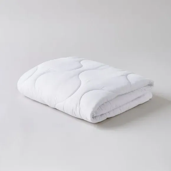 Cot Bed Duvet Antibacterial 4 Tog - White, Cotton