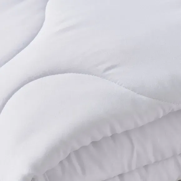 Cot Bed Duvet Antibacterial 4 Tog - White, Cotton