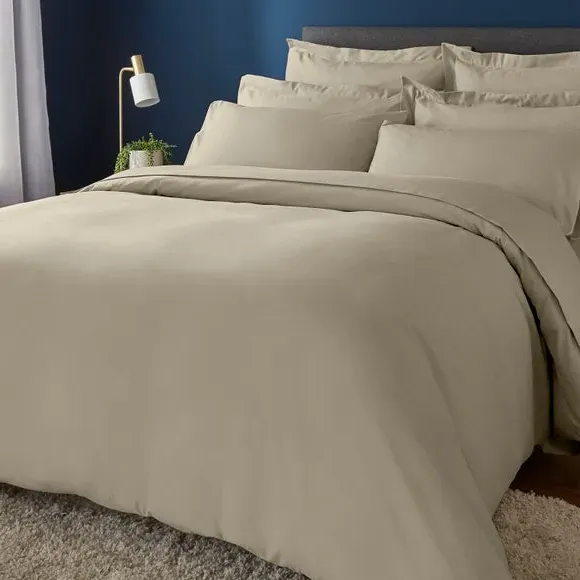 Duvet Cover Set with Pillowcase - Coffee, Polyester