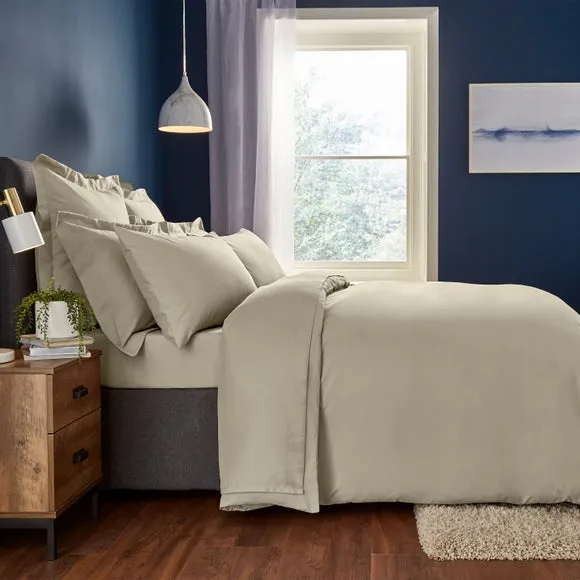 Duvet Cover Set with Pillowcase - Coffee, Polyester