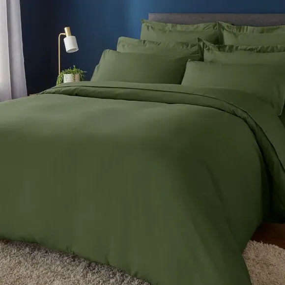 Duvet Cover Set with Pillowcase - Olive, Polyester