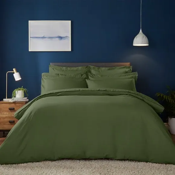 Duvet Cover Set with Pillowcase - Olive, Polyester