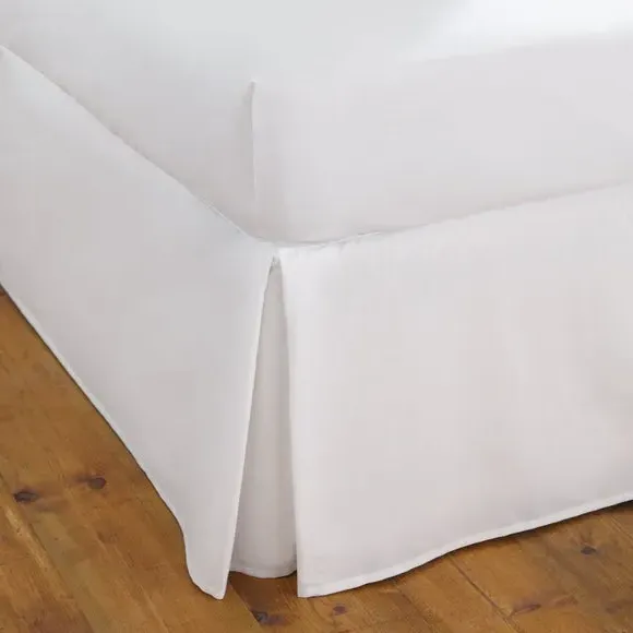 Fitted Valance Sheet Cooling - White, Cotton