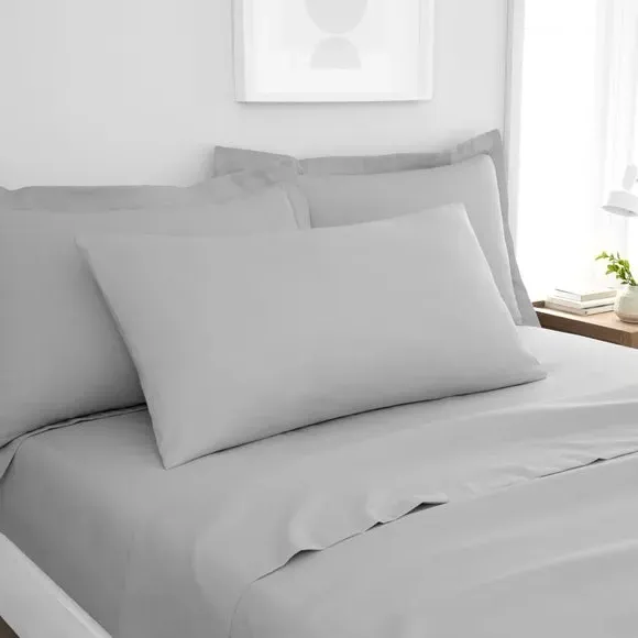 King Size Pillowcase Pair - Platinum, Polyester