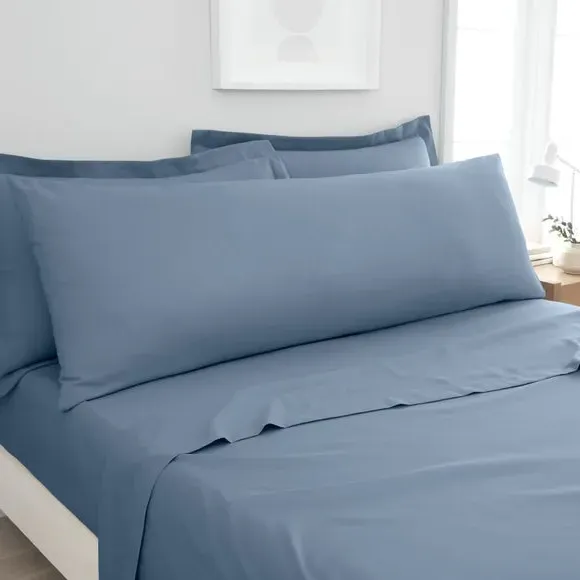 Large Body Pillowcase - Blue, Polyester