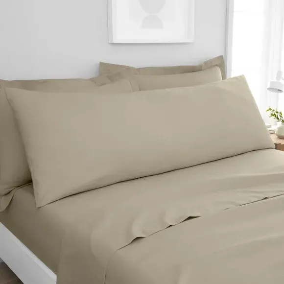 Large Body Pillowcase - Coffee, Polyester