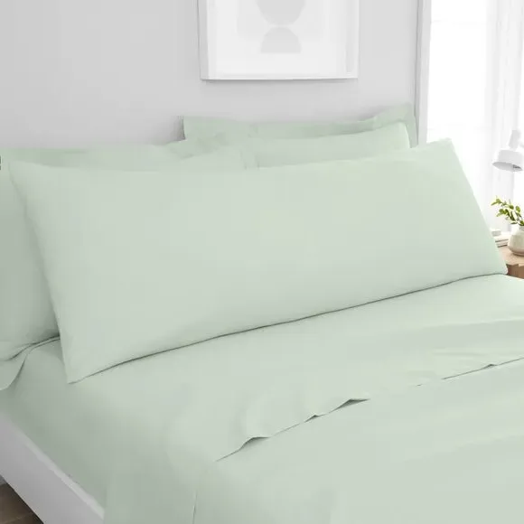 Large Body Pillowcase - Eucalyptus, Polyester