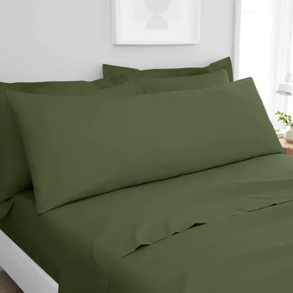 Large Body Pillowcase - Olive, Polyester
