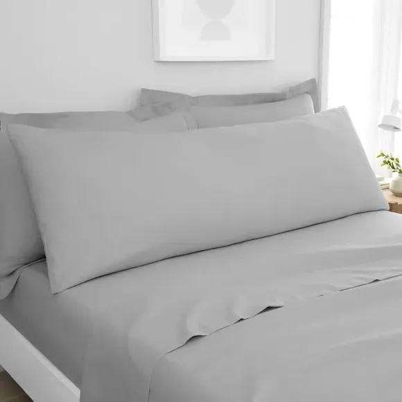 Large Body Pillowcase - Platinum, Polyester